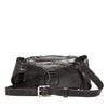 Alex Leather Front Zip Pack In Nero - AXEL'S