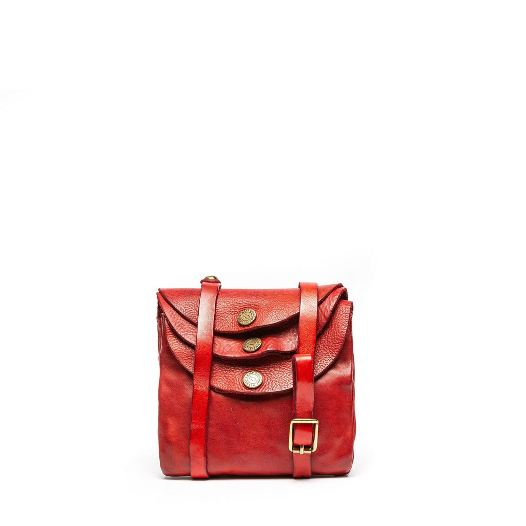 Campomaggi Moe Snap Bag In Rosso - AXEL'S