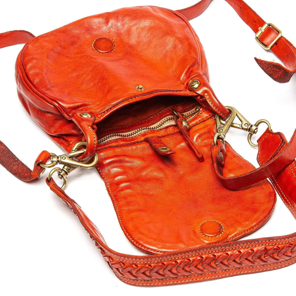 Gore Small Flap Handbag In Orange - AXEL'S
