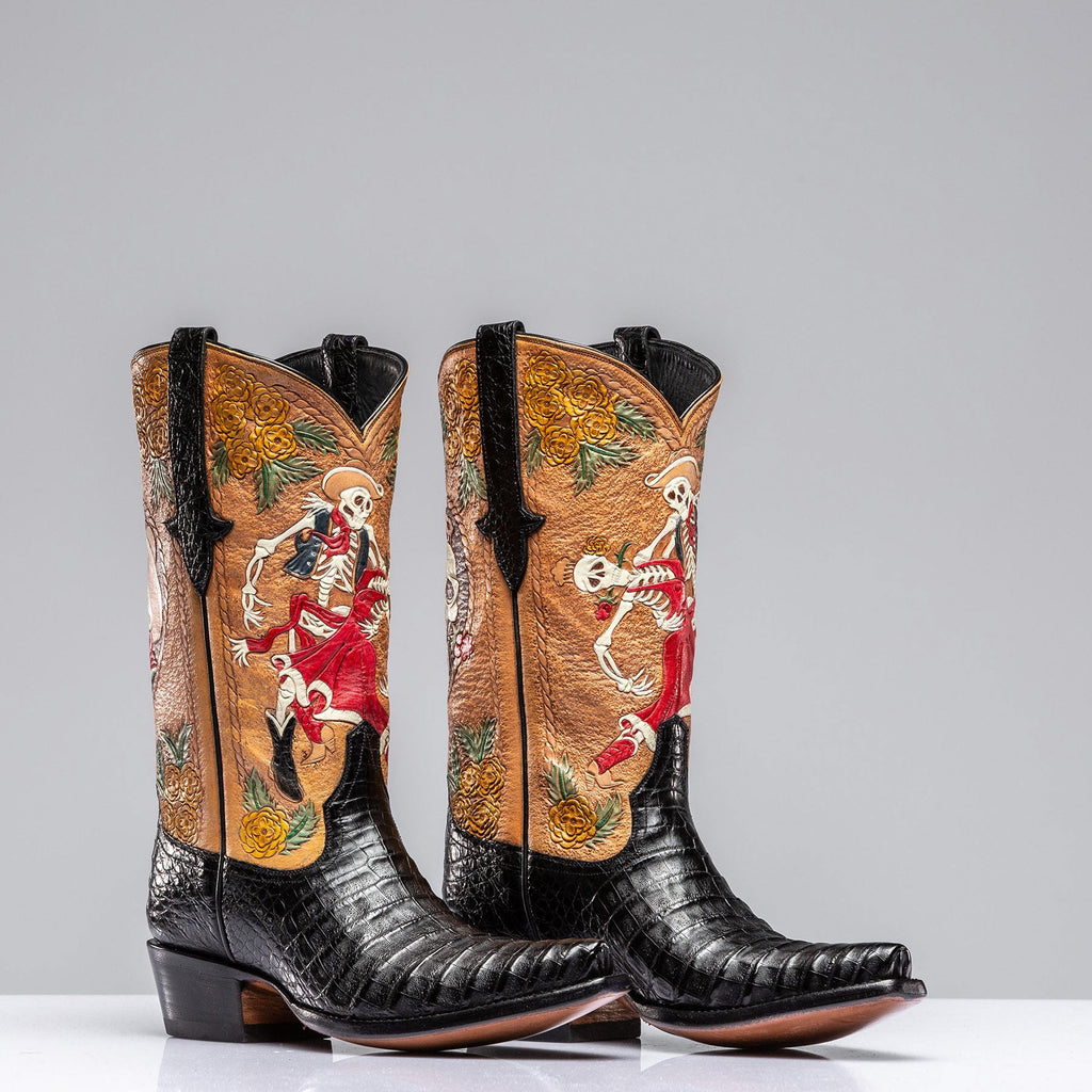 Dancing Skeleton Boots | Ladies - Cowboy Boots